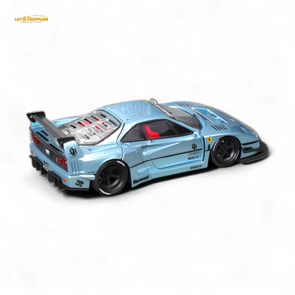 Star Model Ferrari F40 LB-Works WideBody Ice Blue 1:64 - Evergreen Kings