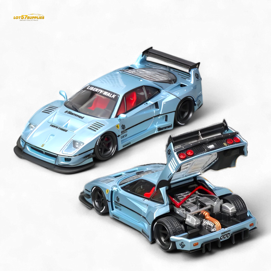 Star Model Ferrari F40 LB-Works WideBody Ice Blue 1:64 - Evergreen Kings