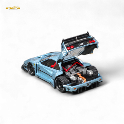 Star Model Ferrari F40 LB-Works WideBody Ice Blue 1:64 - Evergreen Kings