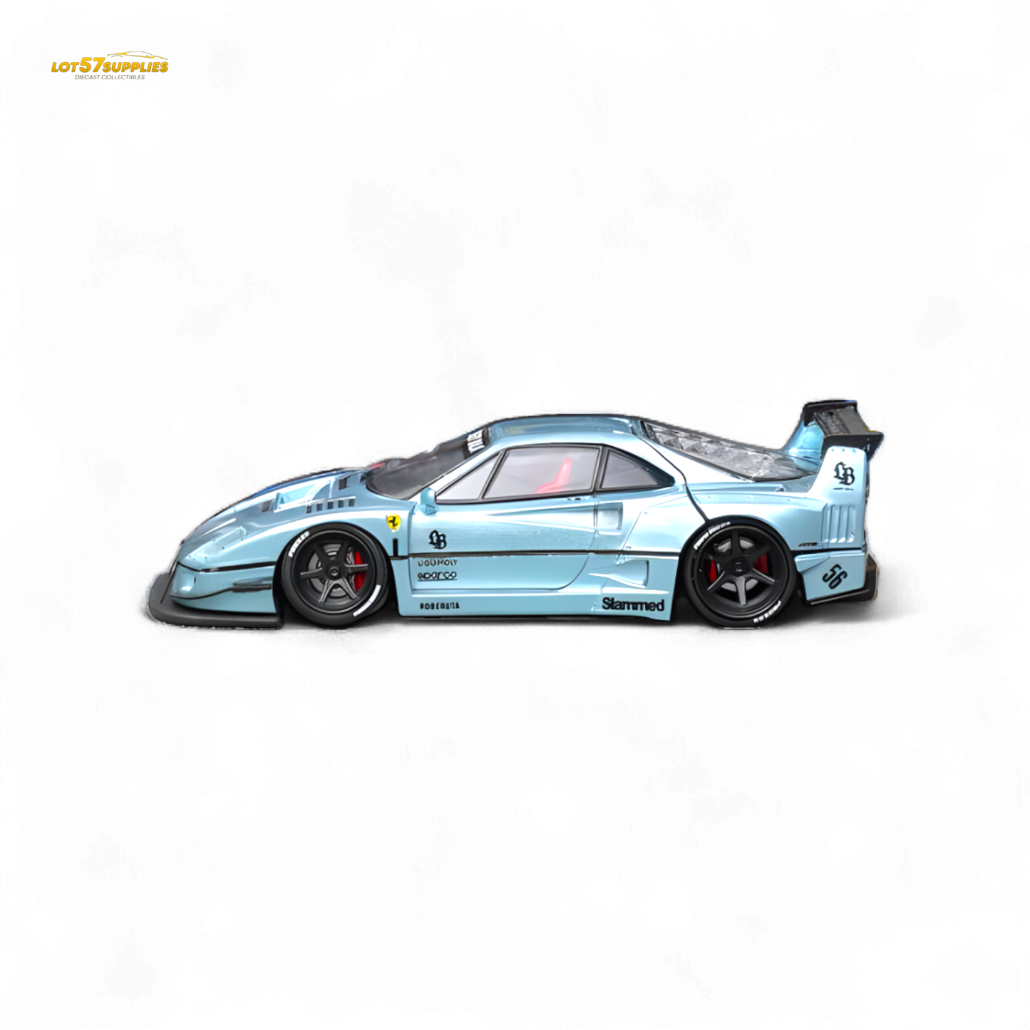 Star Model Ferrari F40 LB-Works WideBody Ice Blue 1:64 - Evergreen Kings