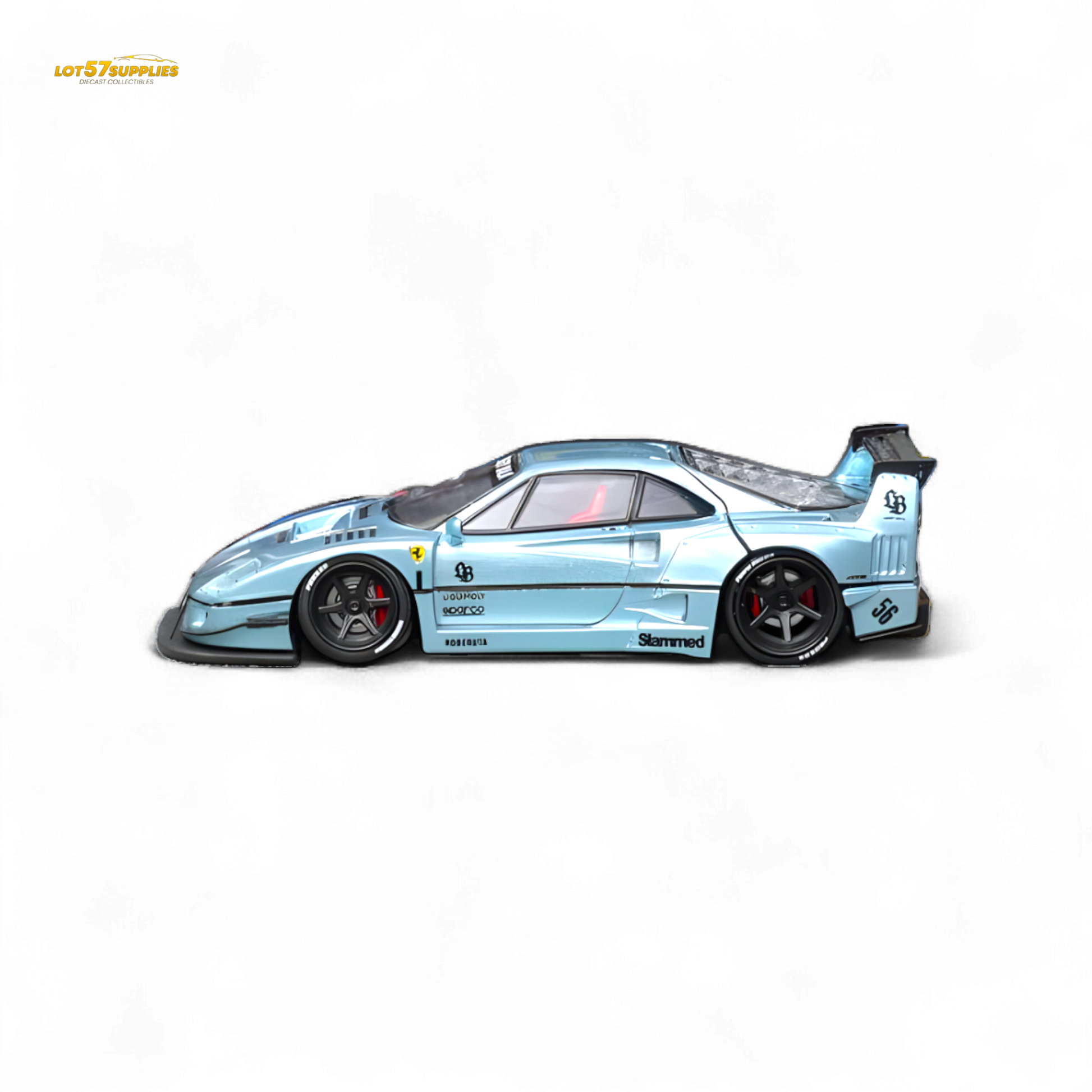 Star Model Ferrari F40 LB-Works WideBody Ice Blue 1:64 - Evergreen Kings
