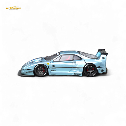 Star Model Ferrari F40 LB-Works WideBody Ice Blue 1:64 - Evergreen Kings