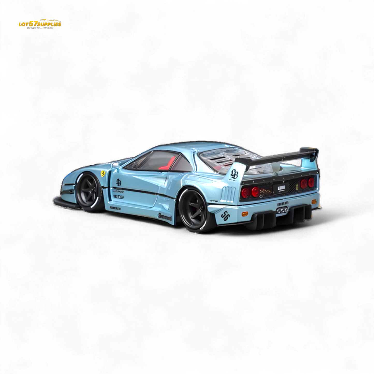 Star Model Ferrari F40 LB-Works WideBody Ice Blue 1:64 - Evergreen Kings