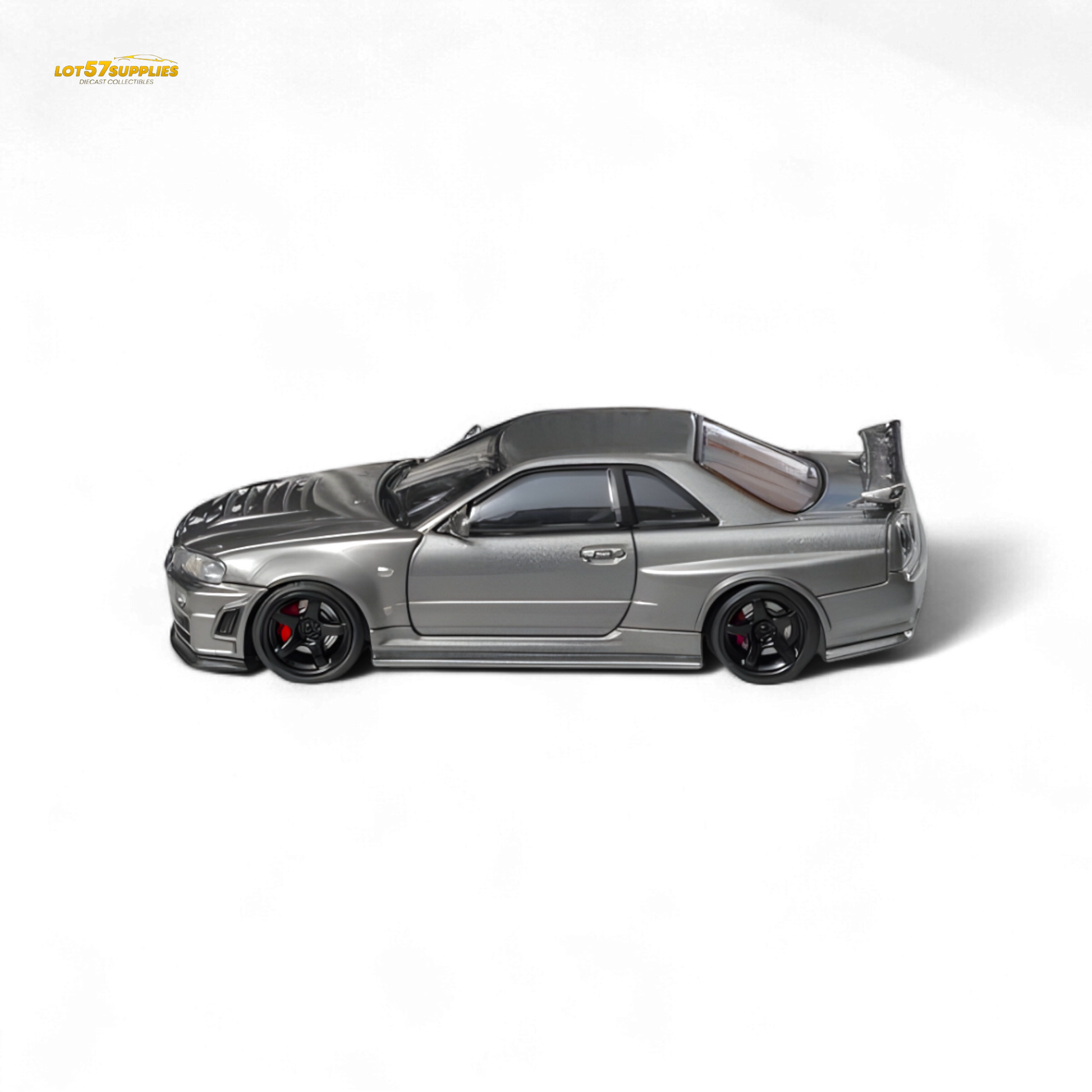 Fuji Skyline R34 GT-R Nismo Z-Tune Gun Grey 1:64 - Evergreen Kings