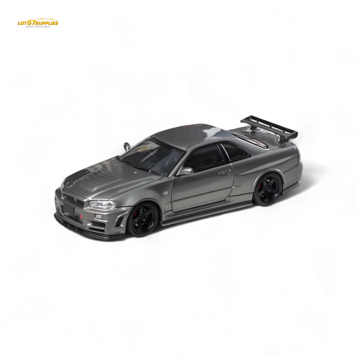 Fuji Skyline R34 GT-R Nismo Z-Tune Gun Grey 1:64 - Evergreen Kings