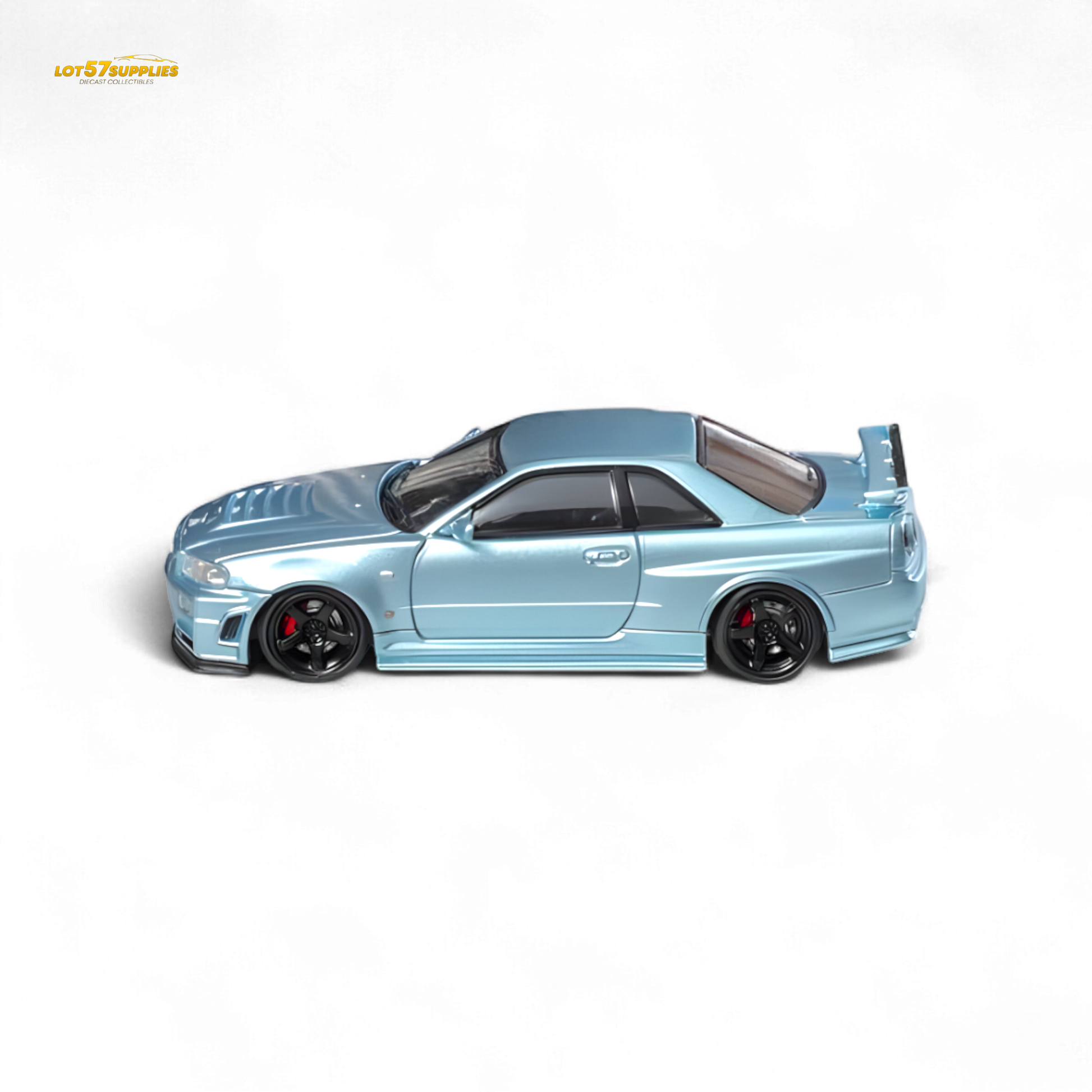 Fuji Skyline R34 GT-R Nismo Z-Tune Ice Blue 1:64 - Evergreen Kings