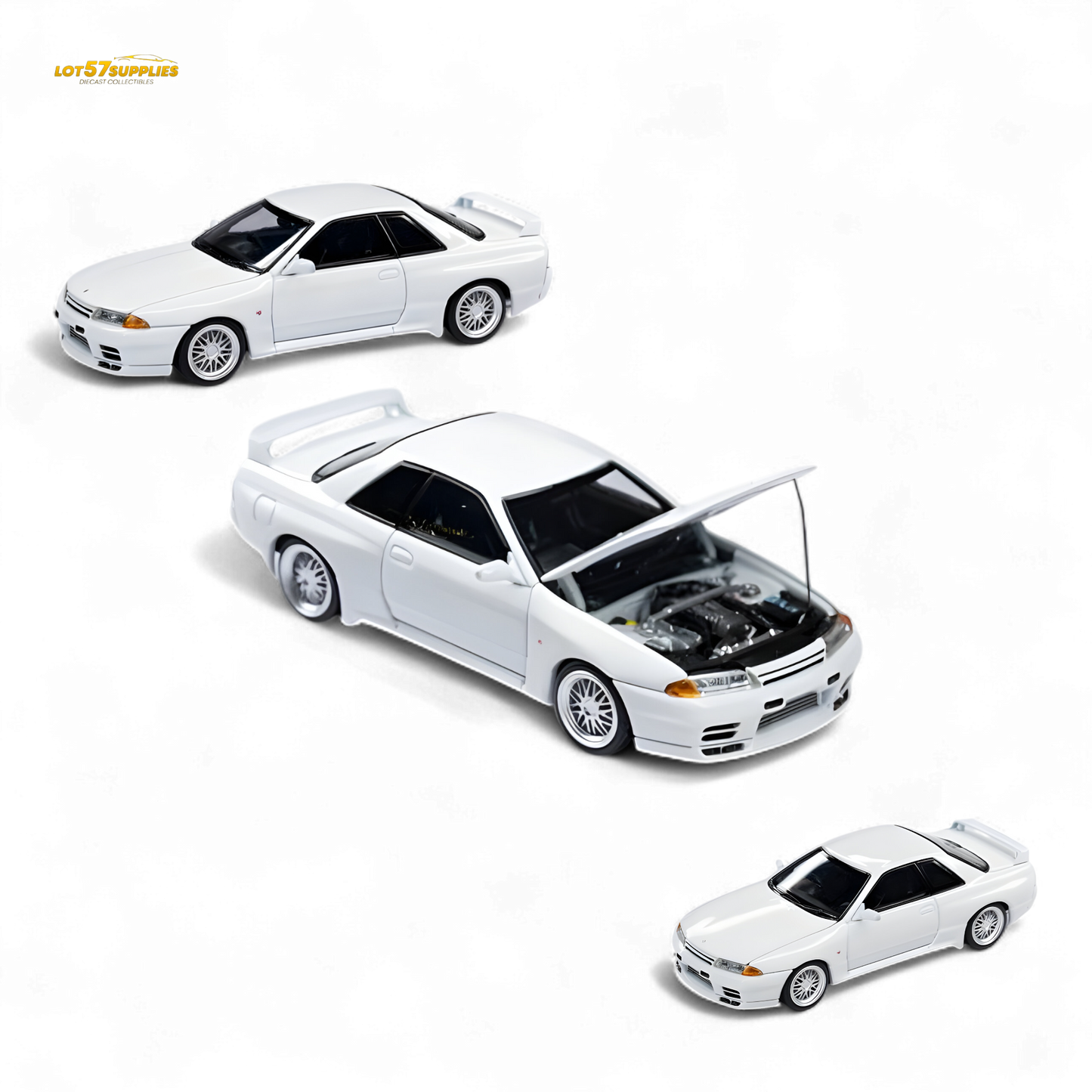Focal Horizon Nissan Skyline GT-R R32 Nismo S-Tune Version White 1:64 - Evergreen Kings