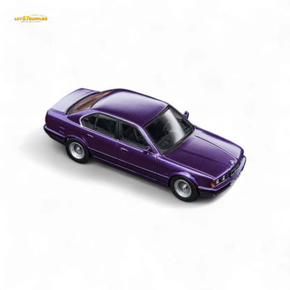 Pre-order diecast BMW E34 5-Series Sedan in Daytona Roland Purple, 1:64 scale by Lot57Supplies Diecast Shop
