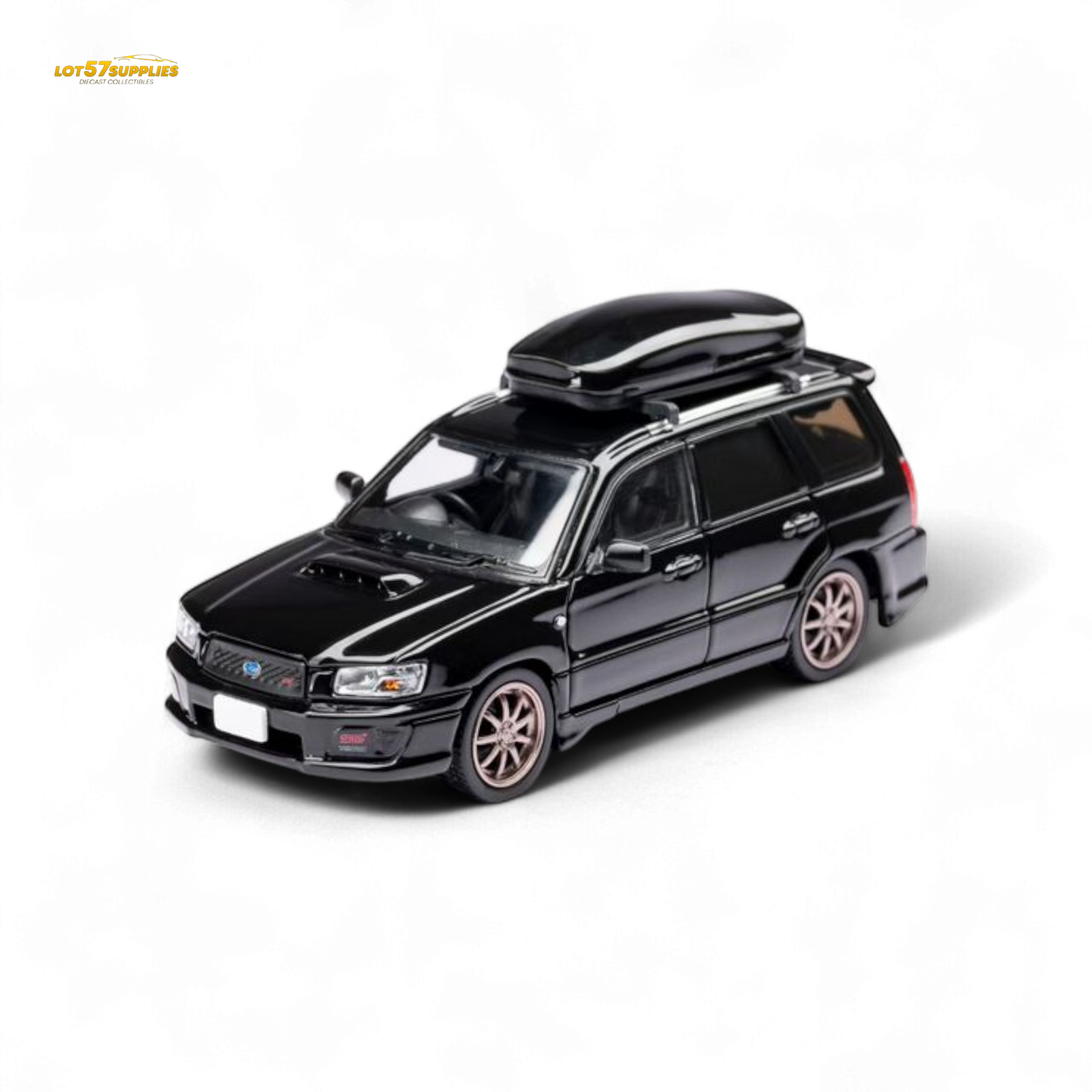 ModelModel Subaru Forester SG9 STI Black 1:64 - Evergreen Kings