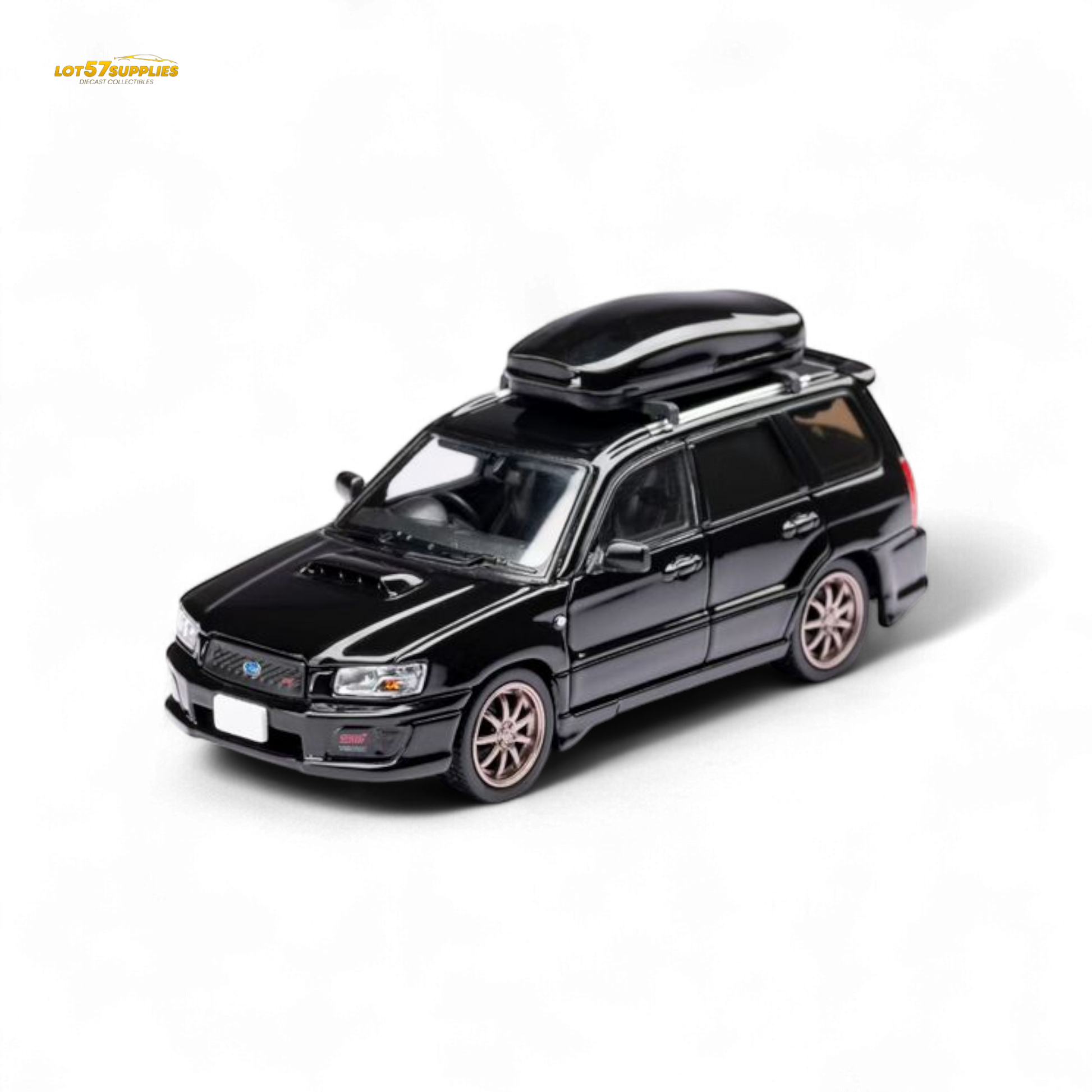 ModelModel Subaru Forester SG9 STI Black 1:64 - Evergreen Kings