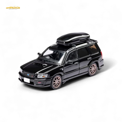 ModelModel Subaru Forester SG9 STI Black 1:64 - Evergreen Kings
