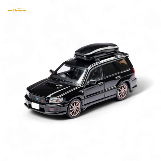ModelModel Subaru Forester SG9 STI Black 1:64 - Evergreen Kings