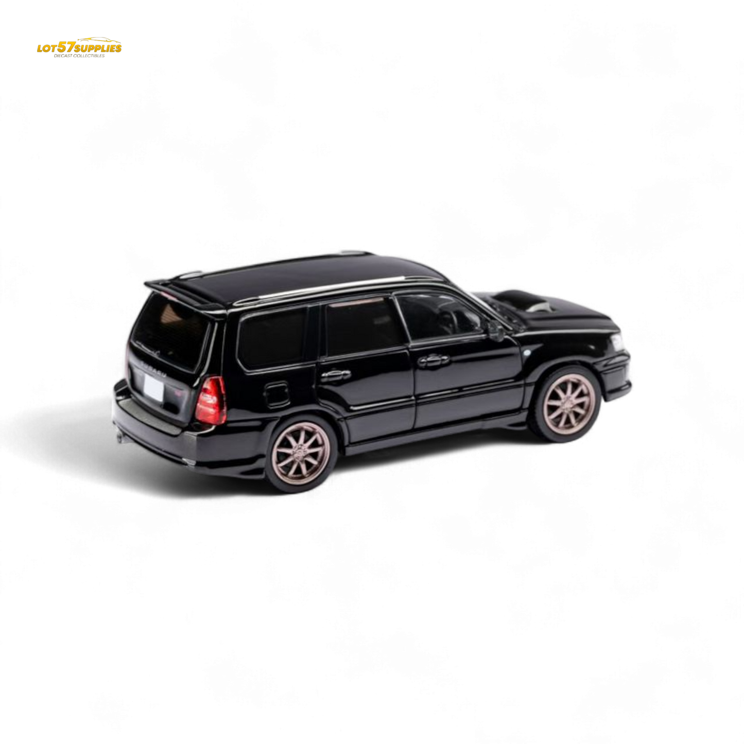 ModelModel Subaru Forester SG9 STI Black 1:64 - Evergreen Kings