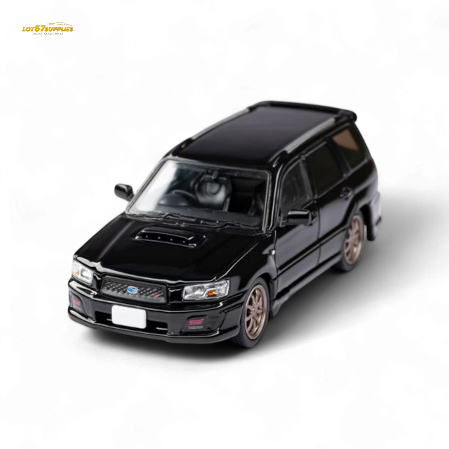 ModelModel Subaru Forester SG9 STI Black 1:64 - Evergreen Kings