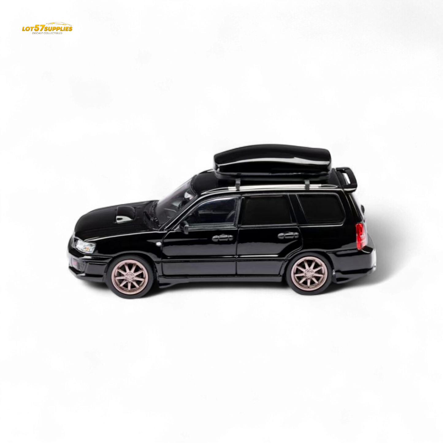 ModelModel Subaru Forester SG9 STI Black 1:64 - Evergreen Kings