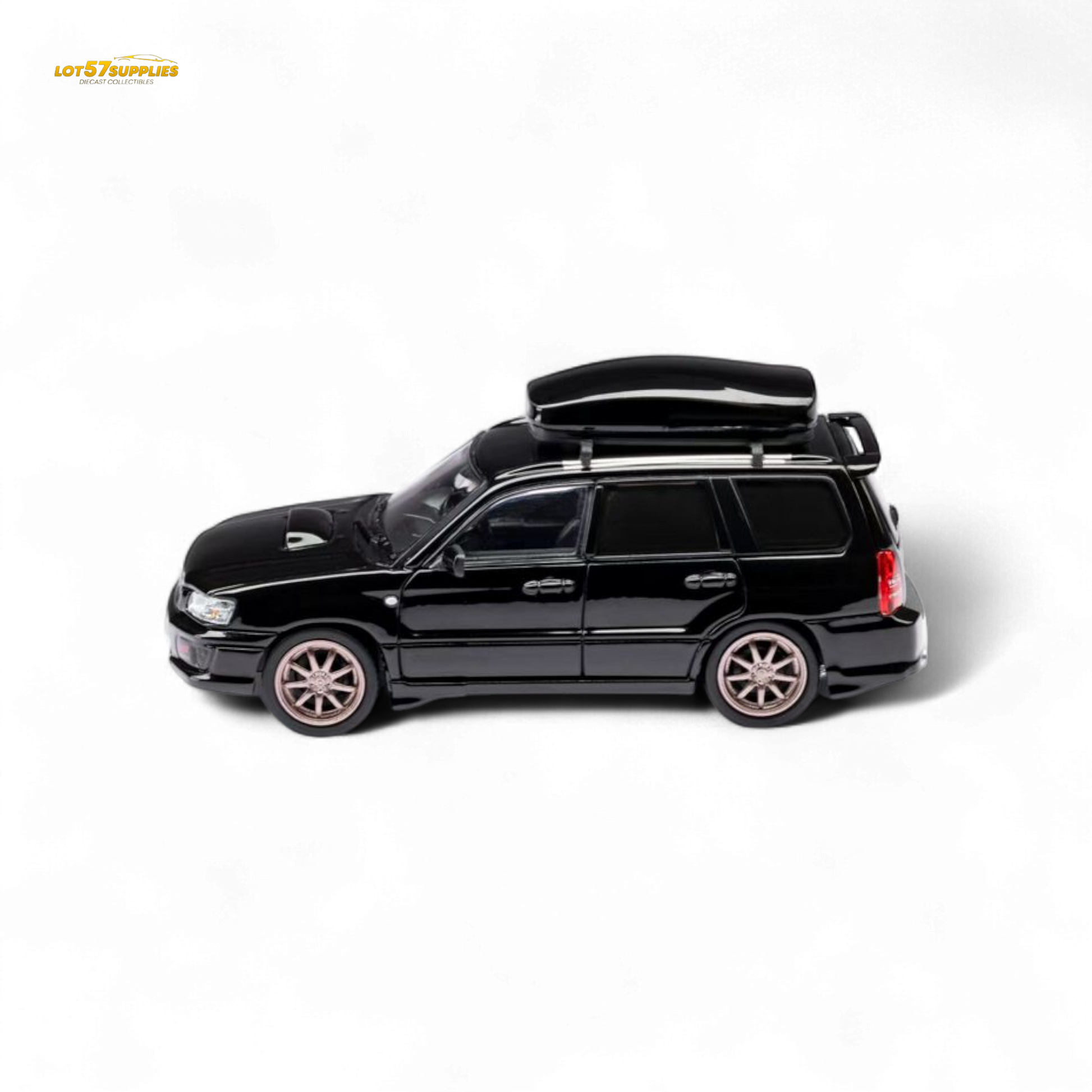 ModelModel Subaru Forester SG9 STI Black 1:64 - Evergreen Kings