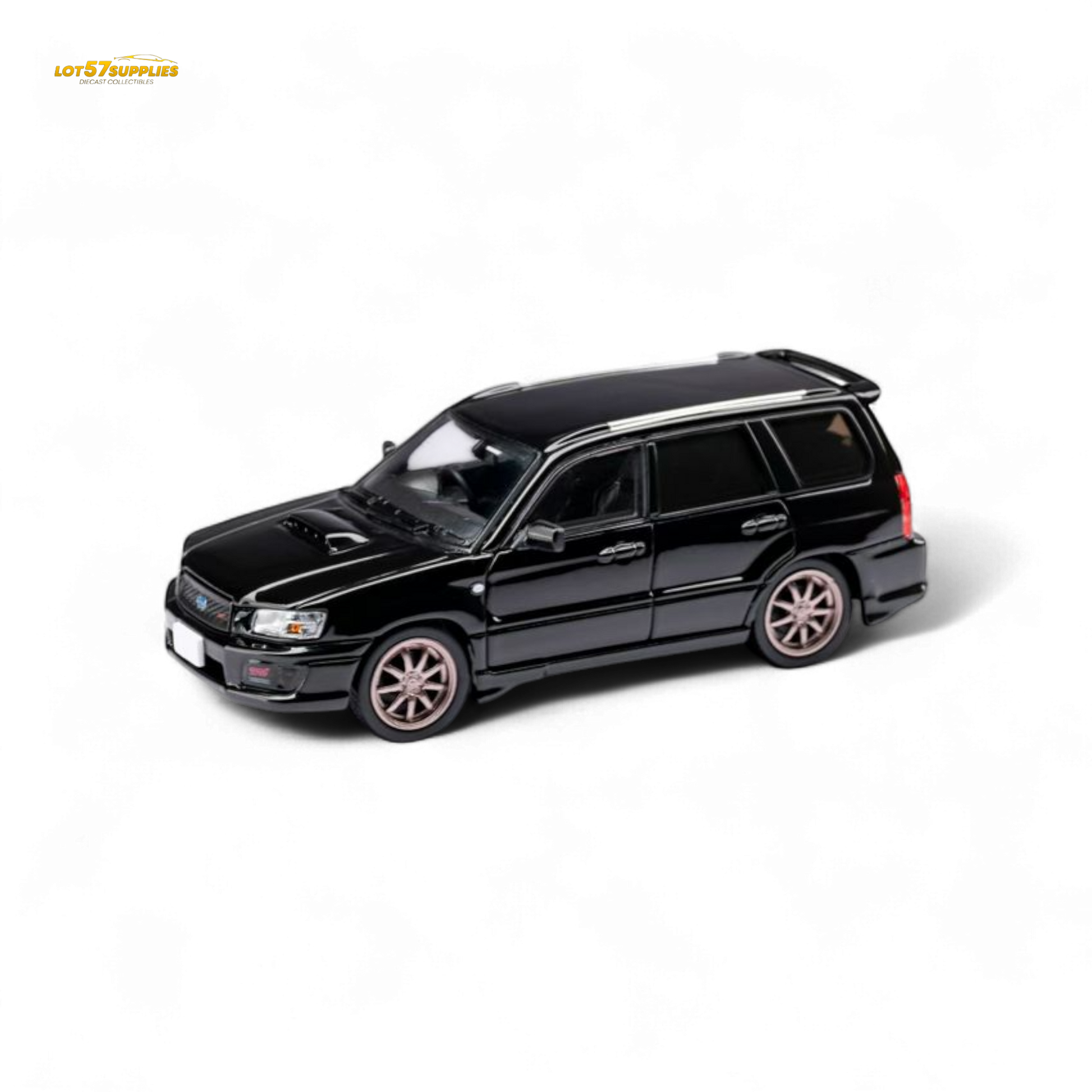 ModelModel Subaru Forester SG9 STI Black 1:64 - Evergreen Kings