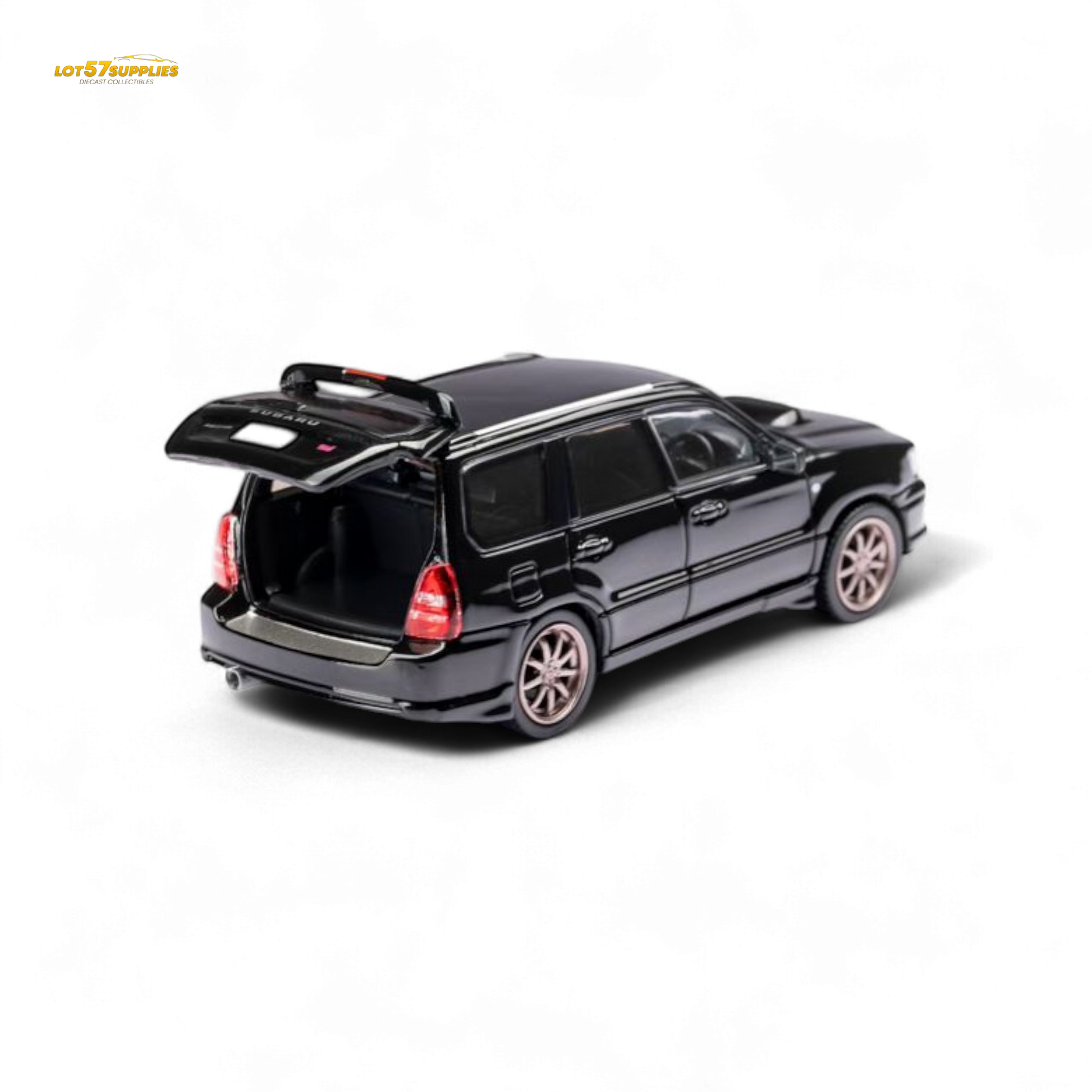 ModelModel Subaru Forester SG9 STI Black 1:64 - Evergreen Kings