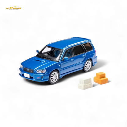 ModelModel Subaru Forester SG9 STI Rally Blue 1:64 - Evergreen Kings