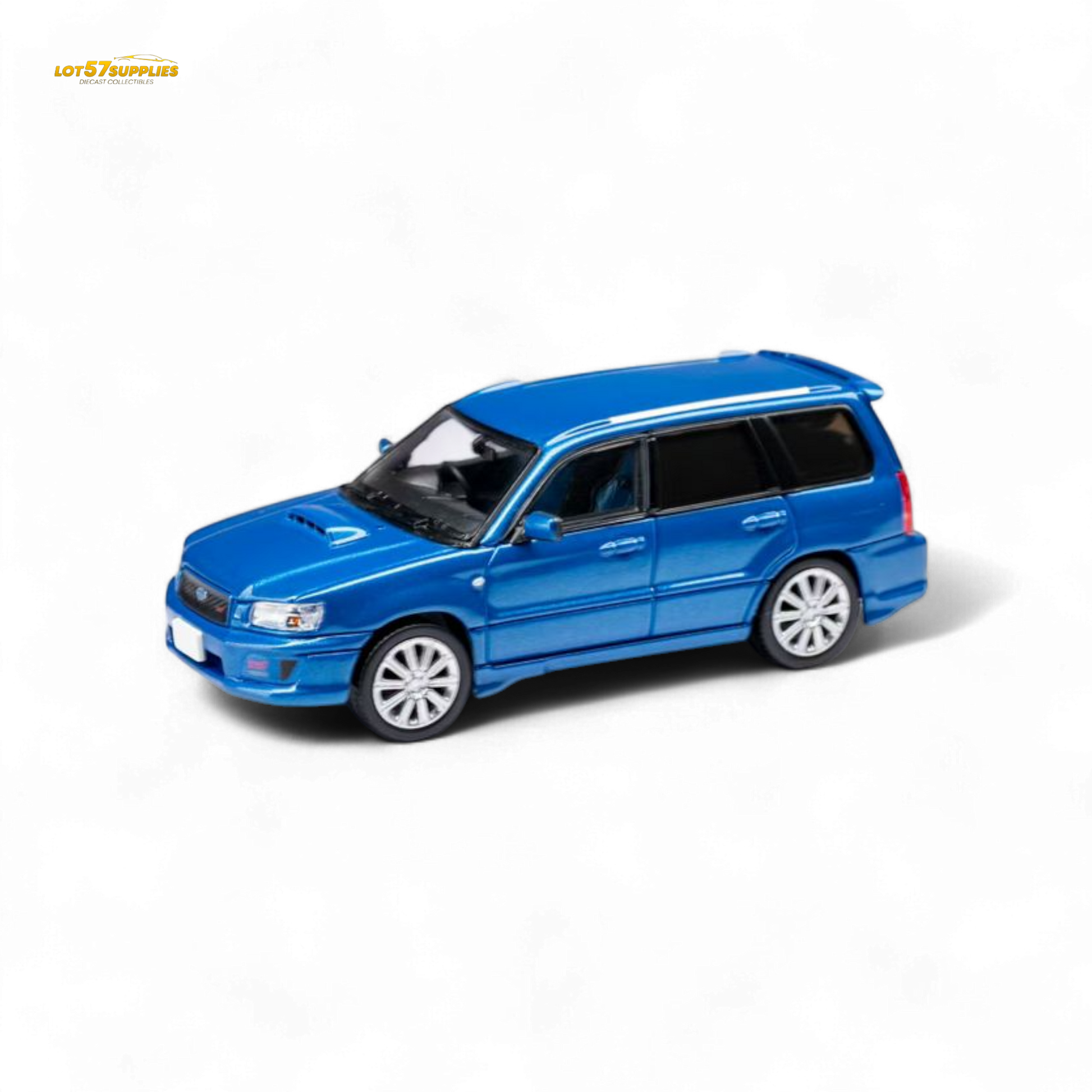 ModelModel Subaru Forester SG9 STI Rally Blue 1:64 - Evergreen Kings