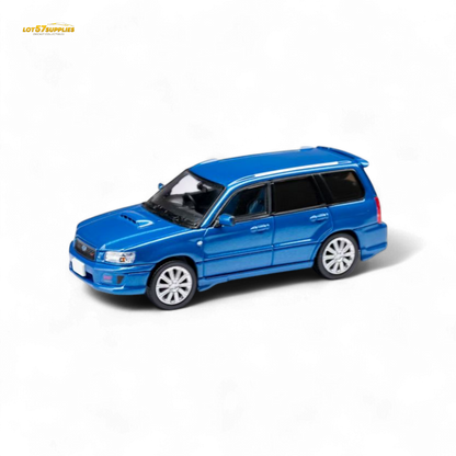 ModelModel Subaru Forester SG9 STI Rally Blue 1:64 - Evergreen Kings
