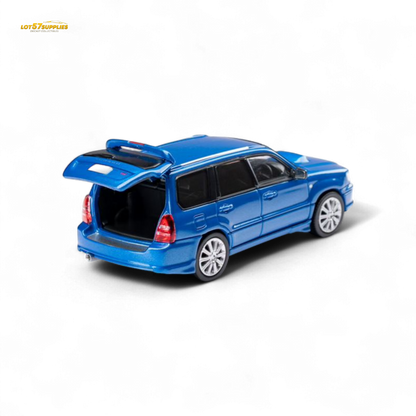 ModelModel Subaru Forester SG9 STI Rally Blue 1:64 - Evergreen Kings