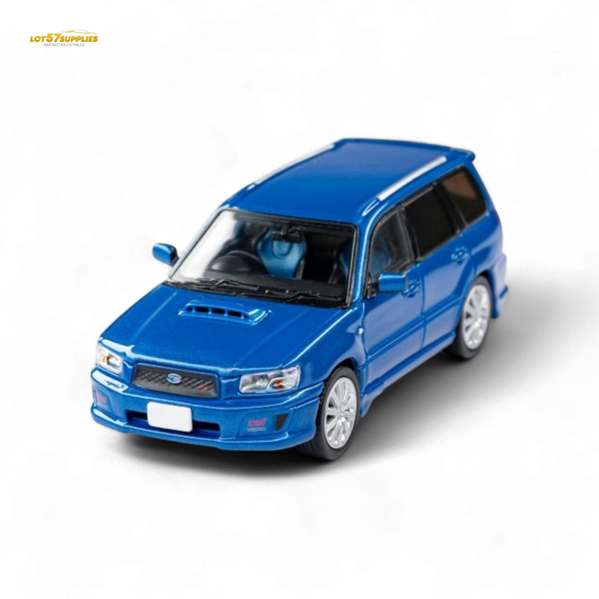 ModelModel Subaru Forester SG9 STI Rally Blue 1:64 - Evergreen Kings
