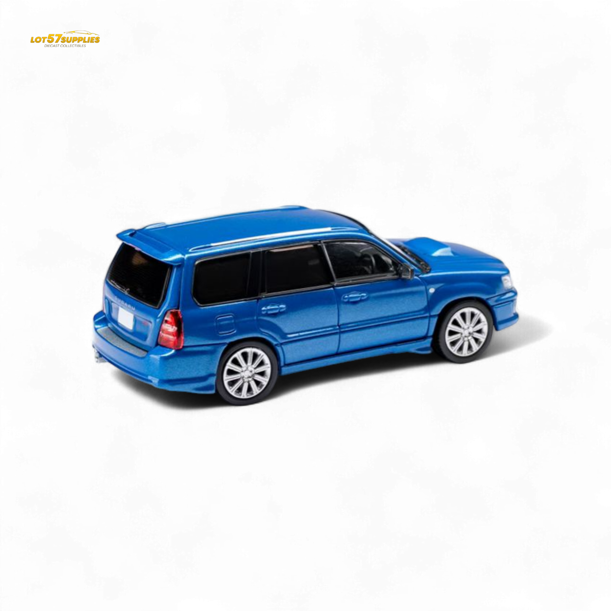 ModelModel Subaru Forester SG9 STI Rally Blue 1:64 - Evergreen Kings