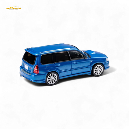 ModelModel Subaru Forester SG9 STI Rally Blue 1:64 - Evergreen Kings