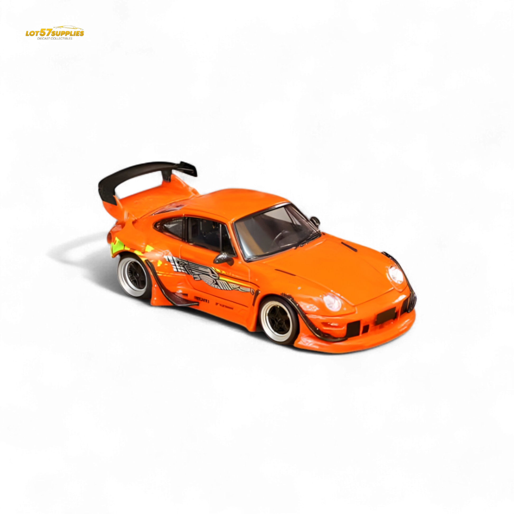 SW RWB Porsche 993 Orange 1:64 - Evergreen Kings