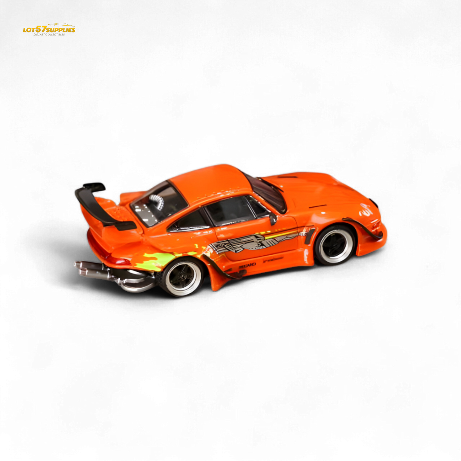 SW RWB Porsche 993 Orange 1:64 - Evergreen Kings
