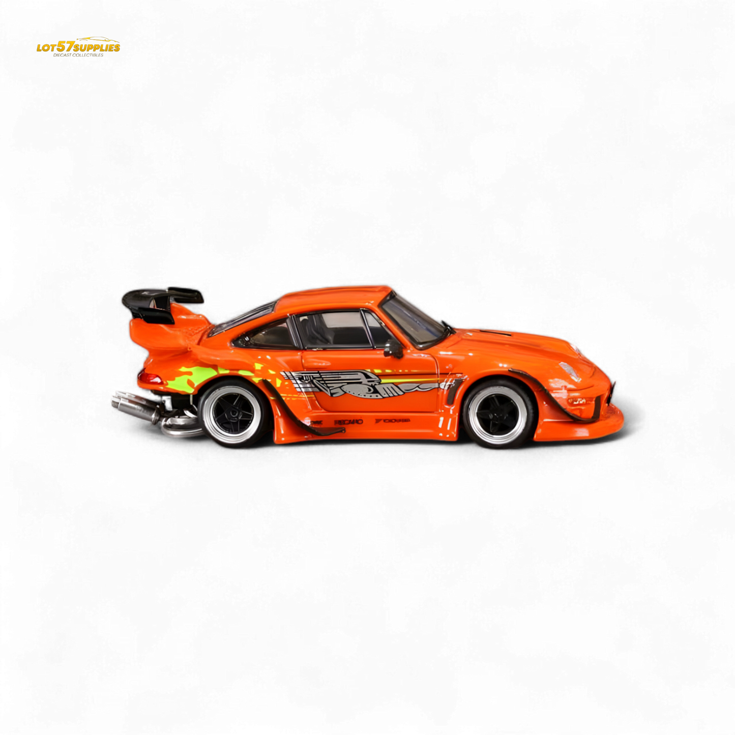 SW RWB Porsche 993 Orange 1:64 - Evergreen Kings