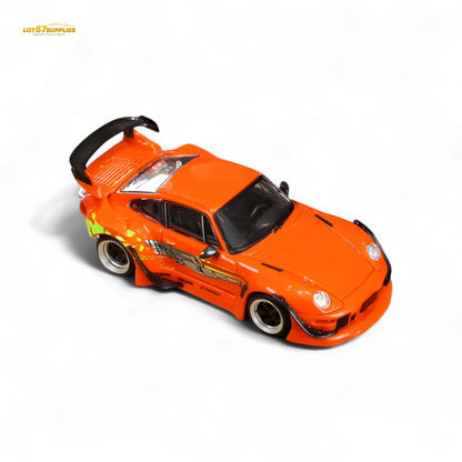 SW RWB Porsche 993 Orange 1:64 - Evergreen Kings