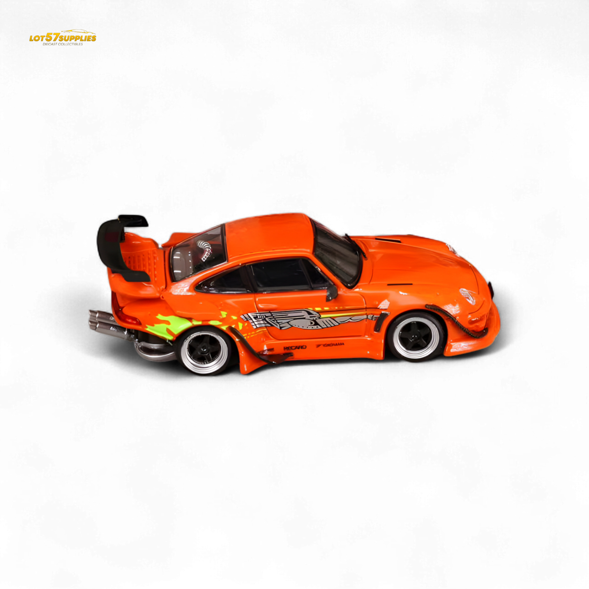SW RWB Porsche 993 Orange 1:64 - Evergreen Kings