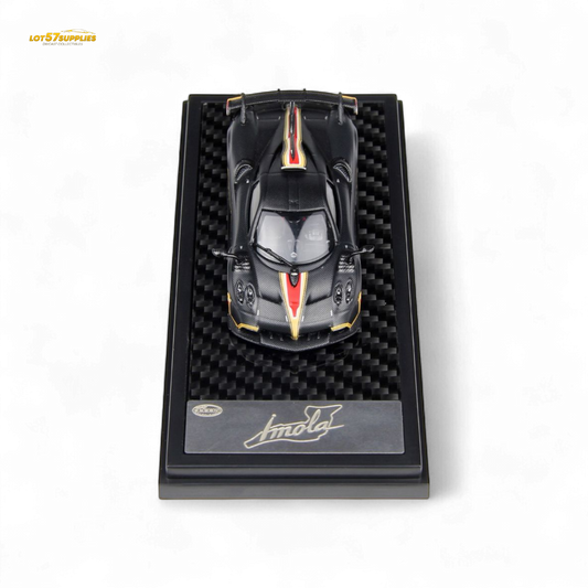 (Pre-Order) LCD Pagani Imola Matte Black Carbon 1:64 - Evergreen Kings
