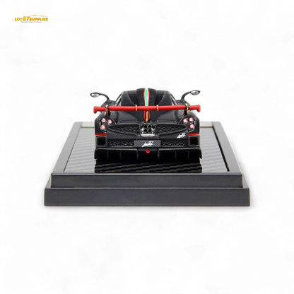 Pre-order LCD Pagani Imola diecast model in matte black carbon finish, 1:64 scale, by Lot57Supplies Diecast Shop.