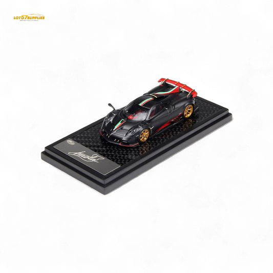 (Pre-Order) LCD Pagani Imola Matte Black Carbon 1:64 - Evergreen Kings