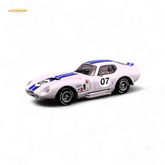 Fine Works64 Shelby Daytona White with Blue Stripes 1:64 - Evergreen Kings