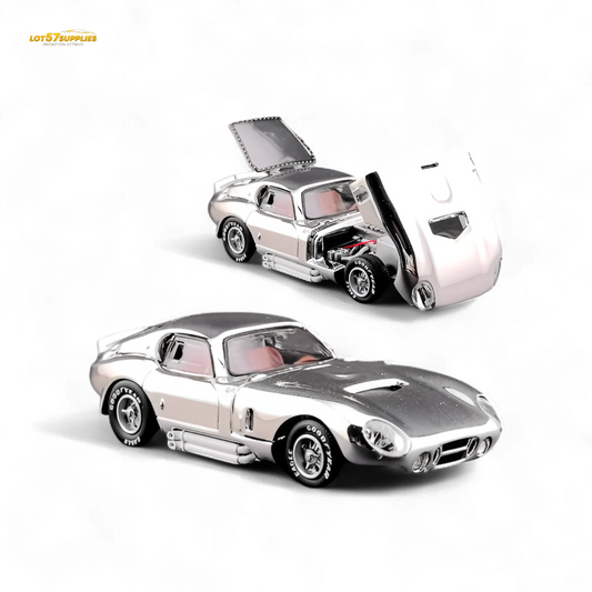 Fine Works64 Shelby Daytona Chrome Silver 1:64 - Evergreen Kings