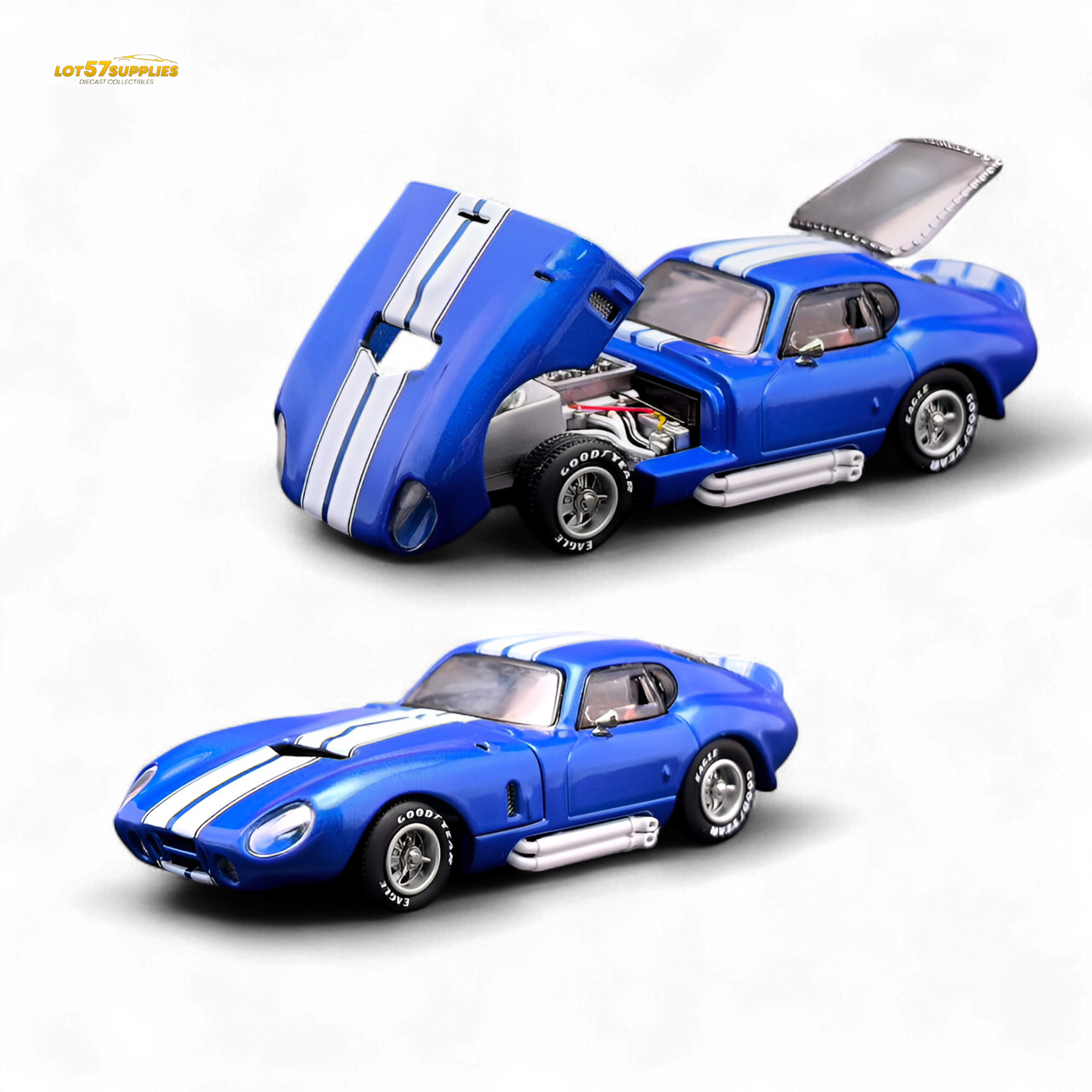 Fine Works64 Shelby Daytona Blue 1:64 - Evergreen Kings