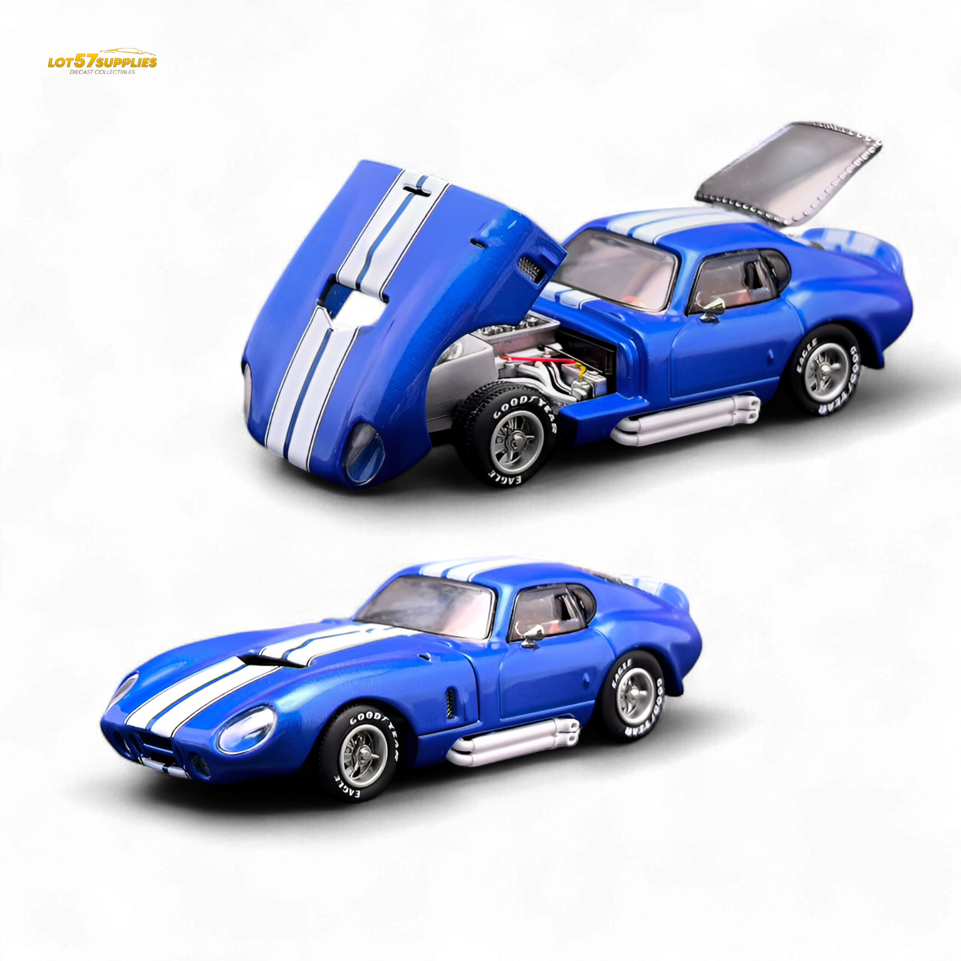 Fine Works64 Shelby Daytona Blue 1:64 - Evergreen Kings