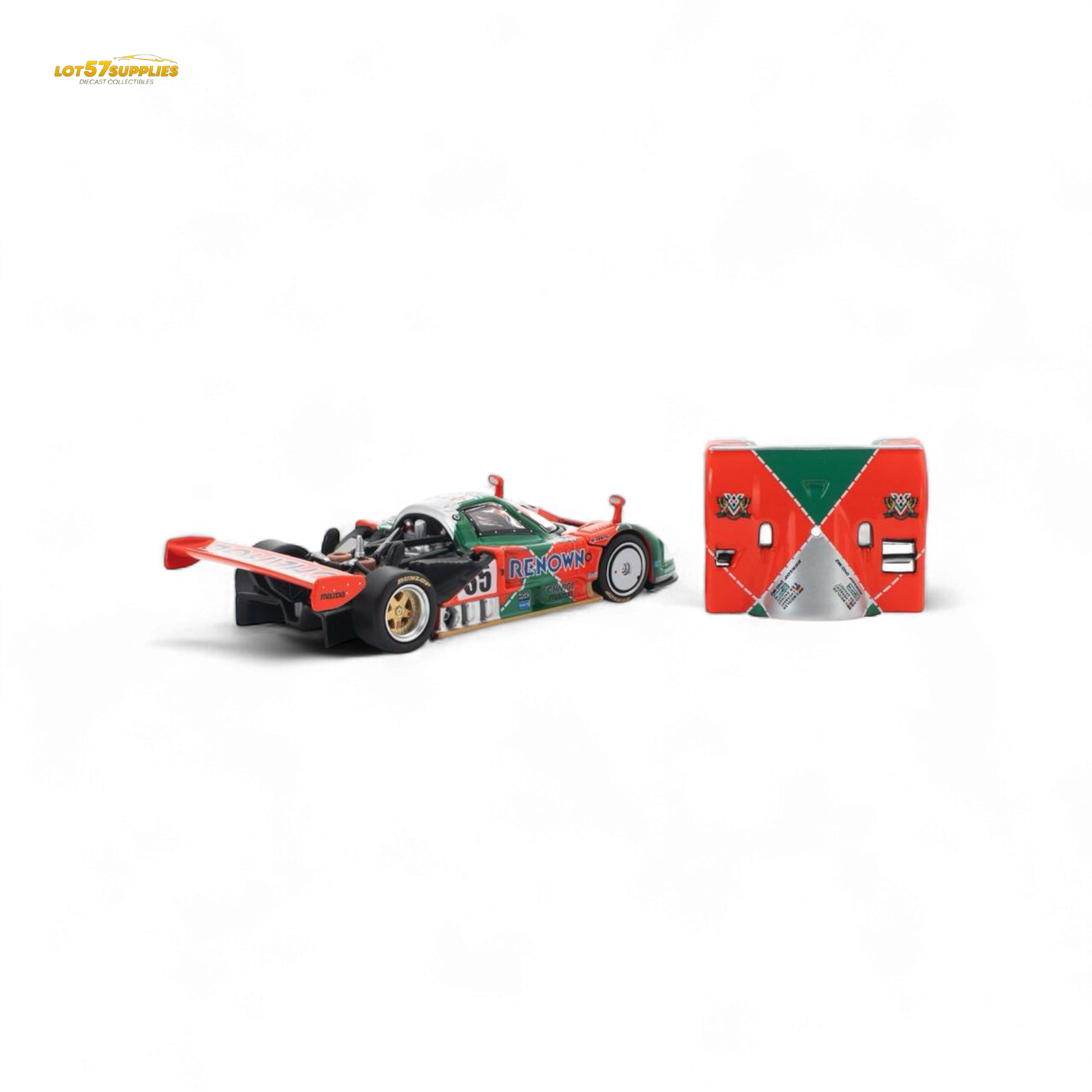 Pre-order Lot57Supplies Mazda 787B diecast model in 1:64 scale, featuring detailed design of the classic Mazda racing car.