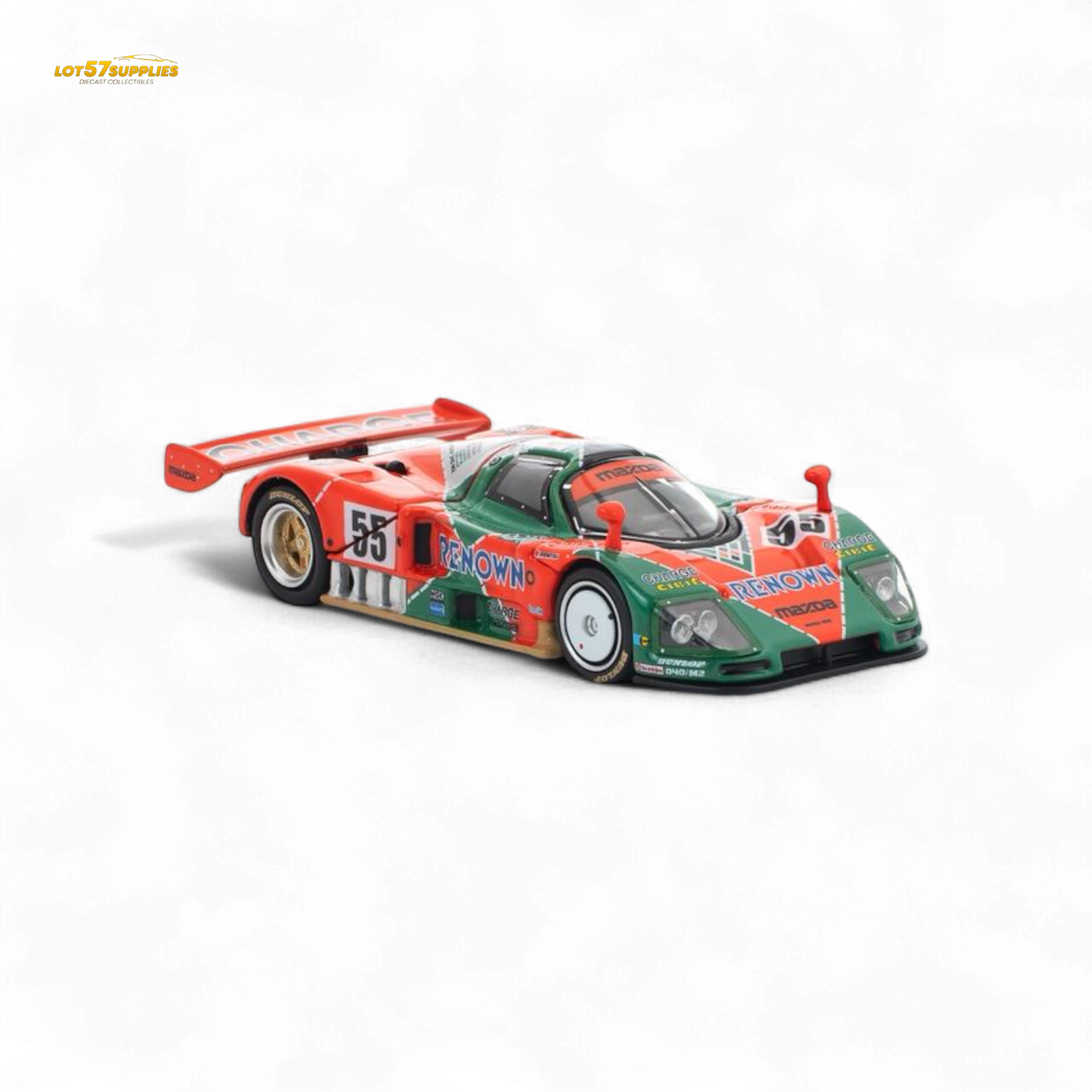 Pre-order PopRace Mazda 787B diecast car in 1:64 scale, featuring detailed design from Lot57Supplies Diecast Shop.