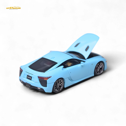 Lexus LFA Model One Tiff Blue diecast car, 1:64 scale, detailed miniature vehicle from Lot57Supplies Diecast Shop.
