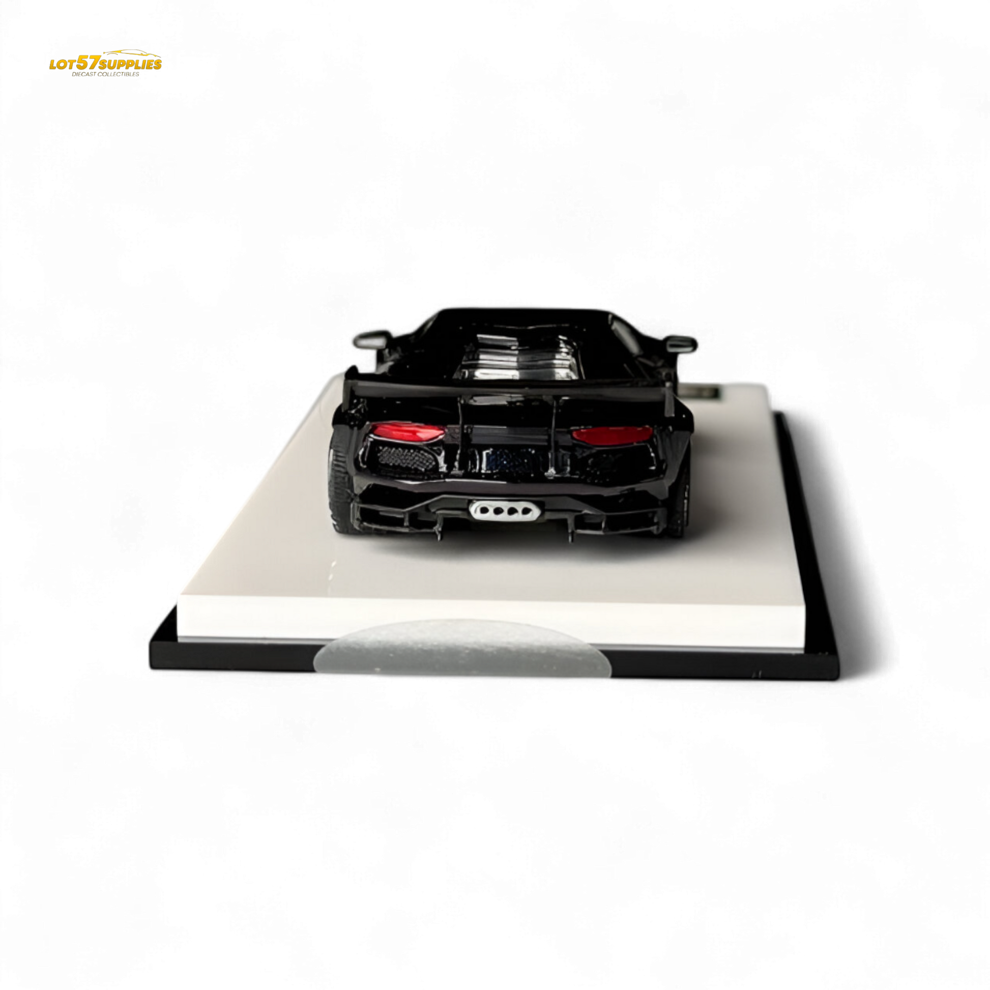 Purple King Model Lamborghini Aventador LP700-4 diecast car with carbon fiber details, 1:64 scale, detailed and realistic.