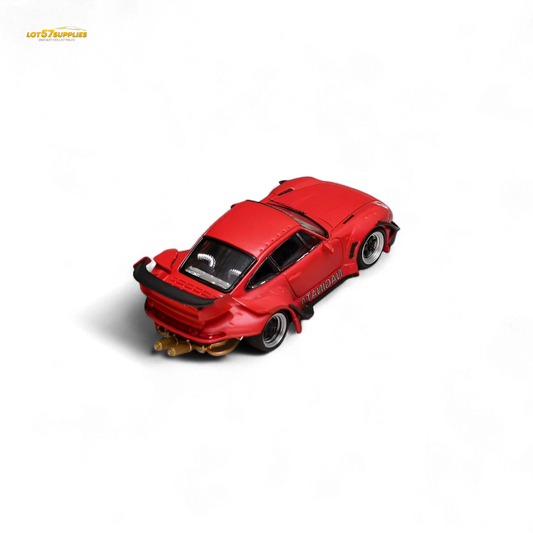 (Pre-Order) Street Weapon RWB 993 Naginata Red Livery 1:64 - Evergreen Kings