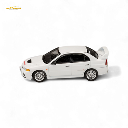 Hobby Japan Mitsubishi Lancer Evolution IV White 1:64 - Evergreen Kings