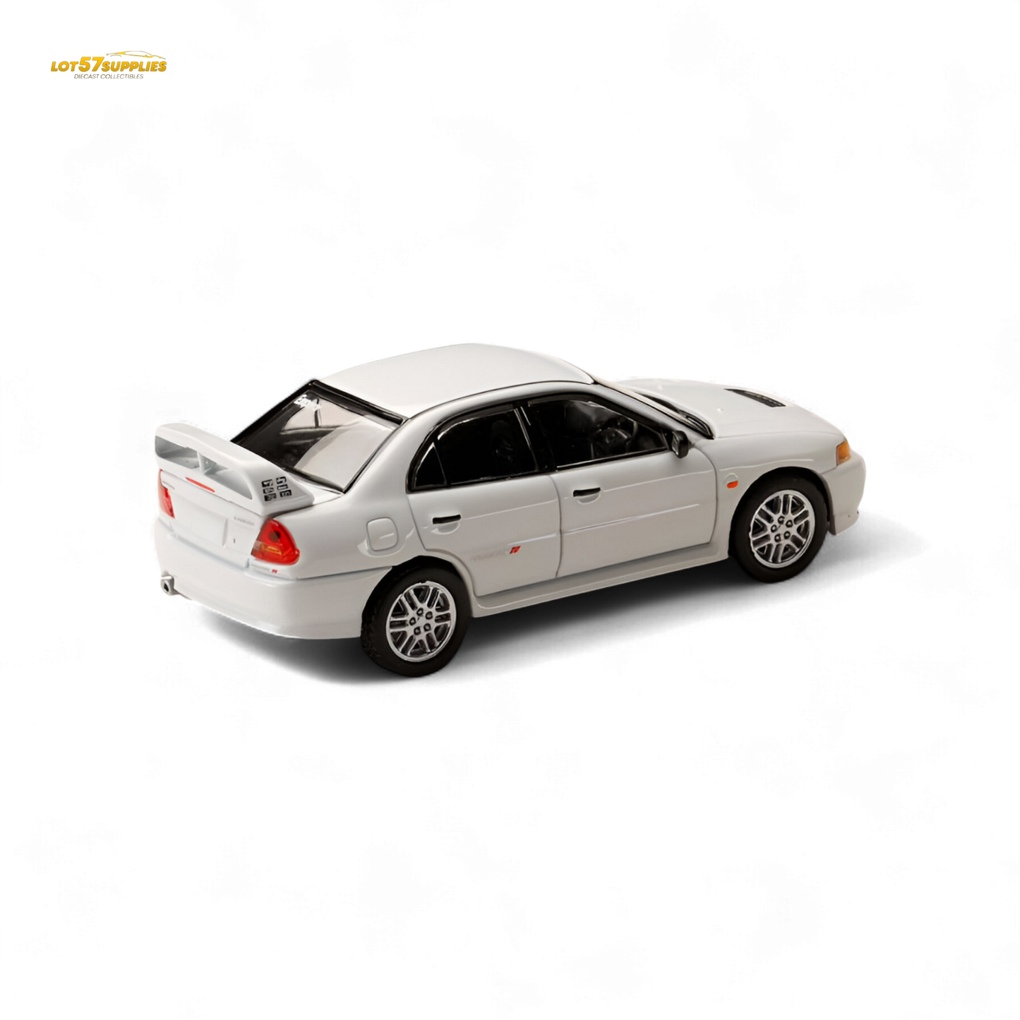 Hobby Japan Mitsubishi Lancer Evolution IV White 1:64 - Evergreen Kings