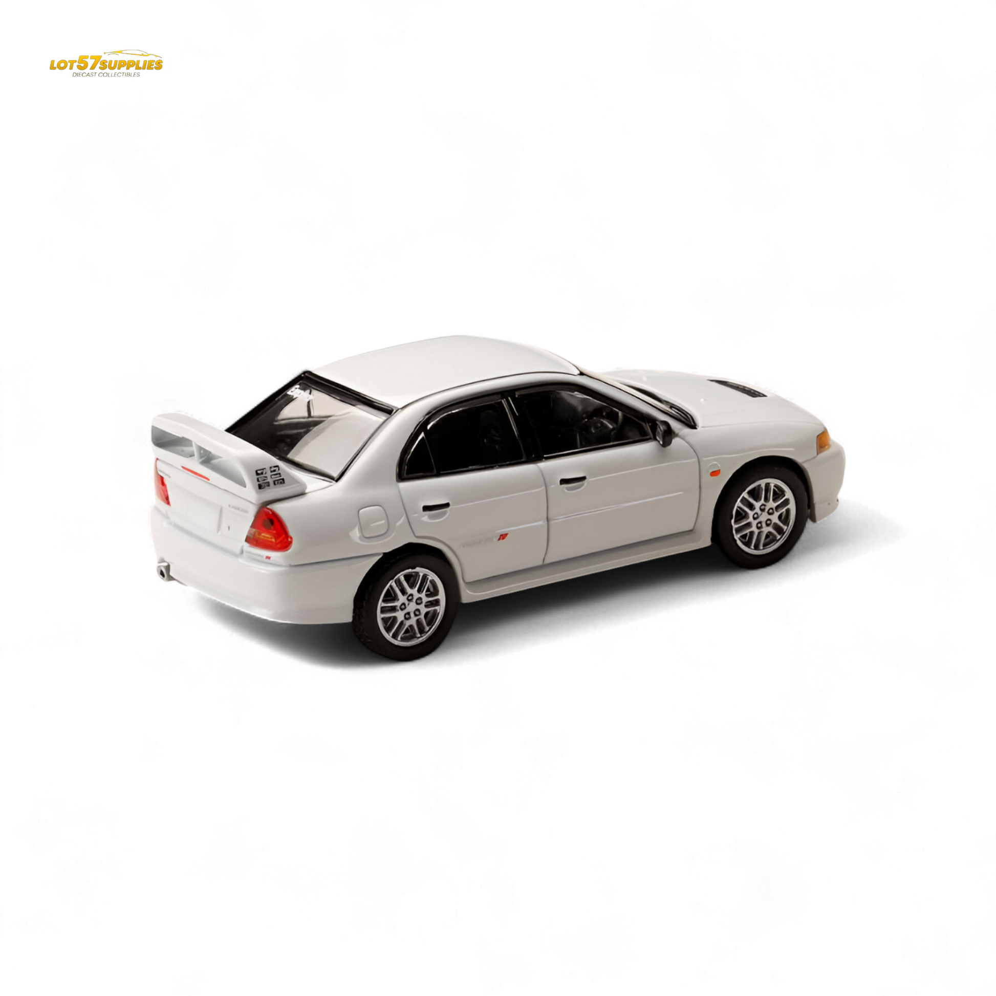 Hobby Japan Mitsubishi Lancer Evolution IV White 1:64 - Evergreen Kings