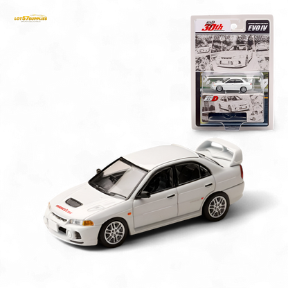 Hobby Japan Mitsubishi Lancer Evolution IV White 1:64 - Evergreen Kings